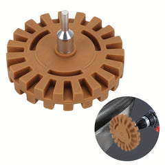 Rubber Eraser Wheel Car Repair Paint Tool Glue Sticker Decal Remover