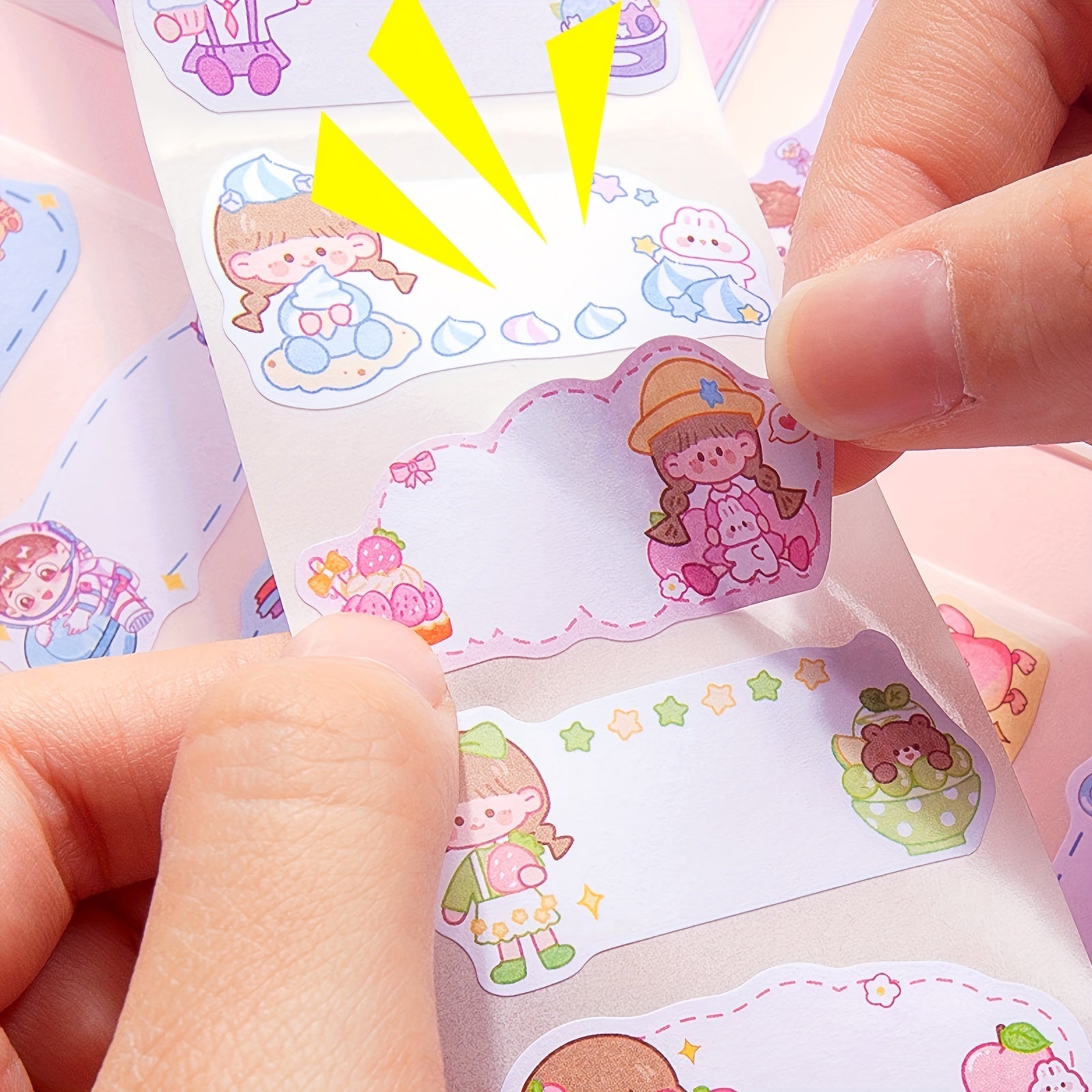 300pcs Custom Name Stickers for School and Scrapbooking