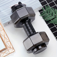 2600ml Plastic Dumbbell Water Cup Gym Sports Kettle