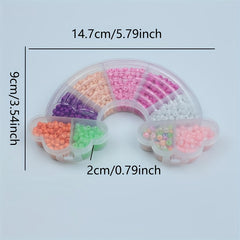 Double head Fish Shape Box Of 9 Colors 3mm Soft Clay Beads For DIY