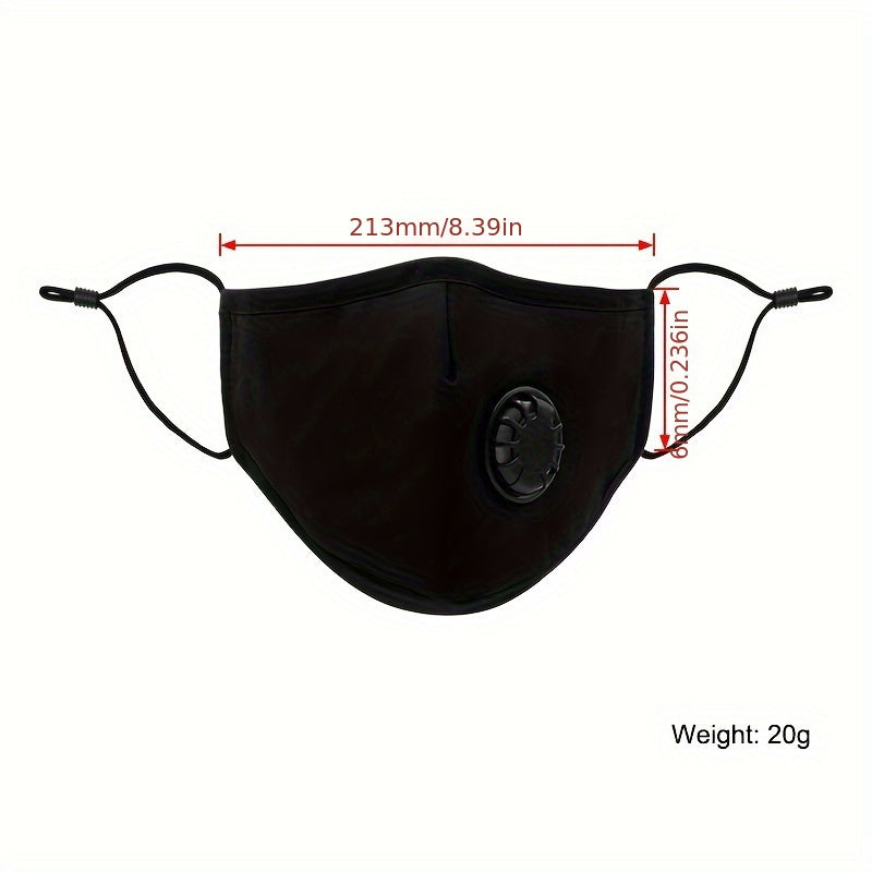 Breathable Windproof Face Mask Solid Cotton Face Cover for Outdoor Activities