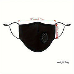 Breathable Windproof Face Mask Solid Cotton Face Cover for Outdoor Activities