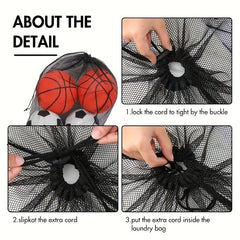 Large Capacity Football Storage Bag with Pockets