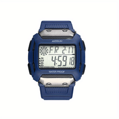 Fashionable Multifunctional Sports Watch With Silicone Band