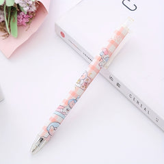 6pcs Bear 0.5mm Quick Dry Bullet Signature Pens for Students