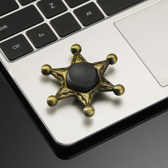 Bronze Metal Finger Spinner Adult Decompression Toy