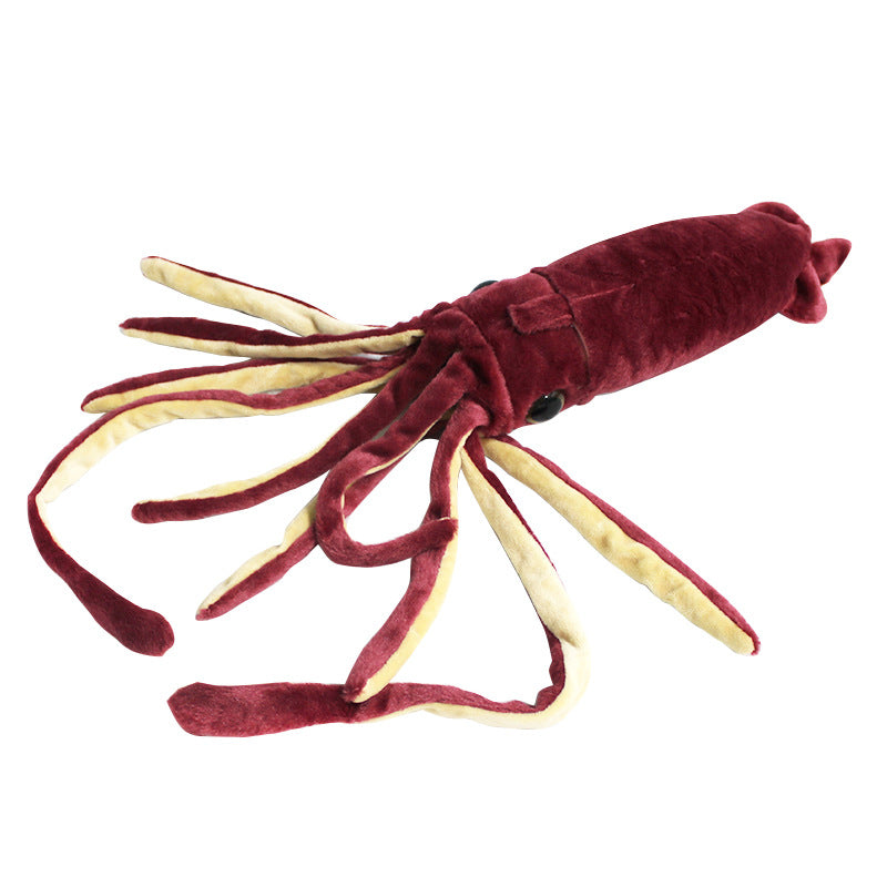 Deep Sea Squid Plush Toy with Soft Tentacles & Expressive Eyes