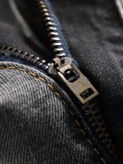 Men's Distressed Denim Shorts Slim Fit Stretch Jeans