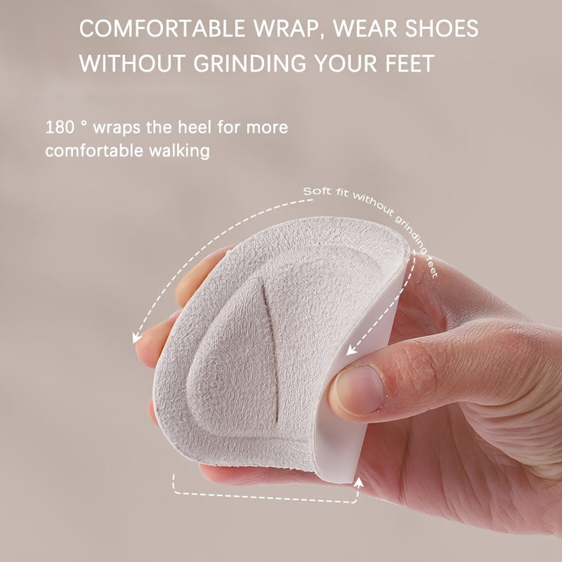 1pair Heel Protector Anti Wear Cushion Pads Feet Care Adhesive Shoes Sticker