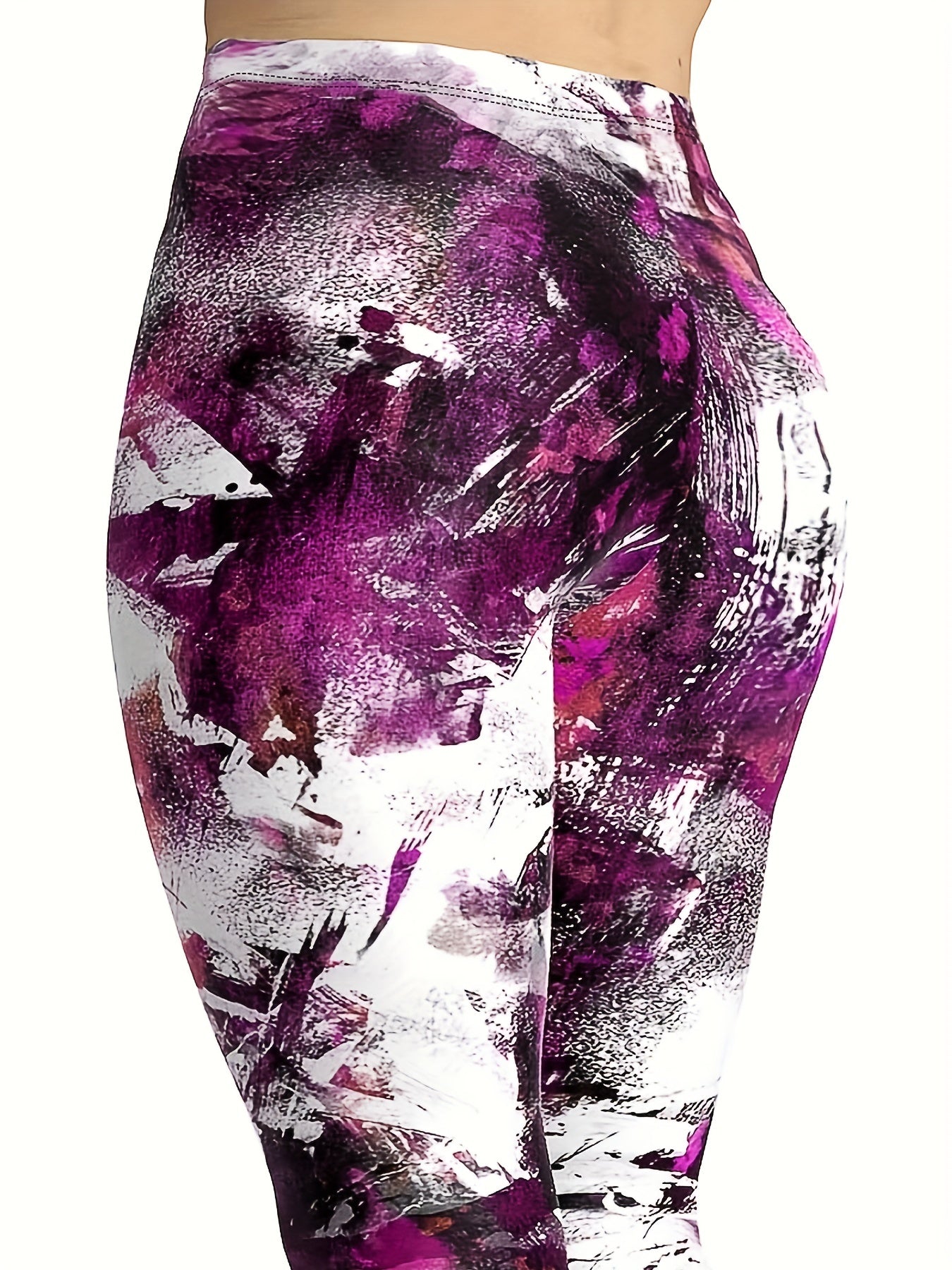  Tie Dye Stretch Leggings - Medium Rise