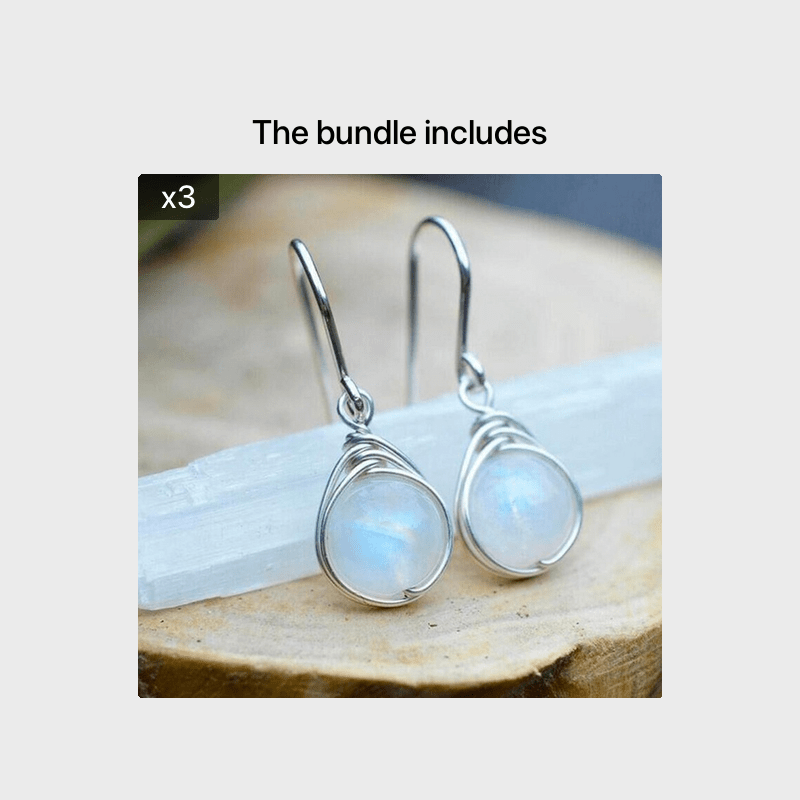 Vintage Silver Opal Drop Earring For Women
