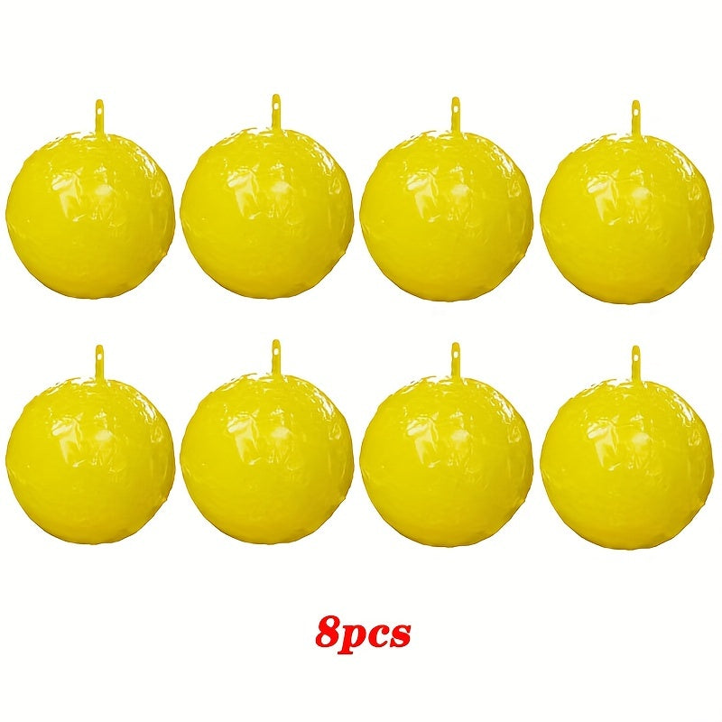 8pcs Sticky Bug Traps Indoor/Outdoor Fruit Fly Mosquito Insect Sticky Balls