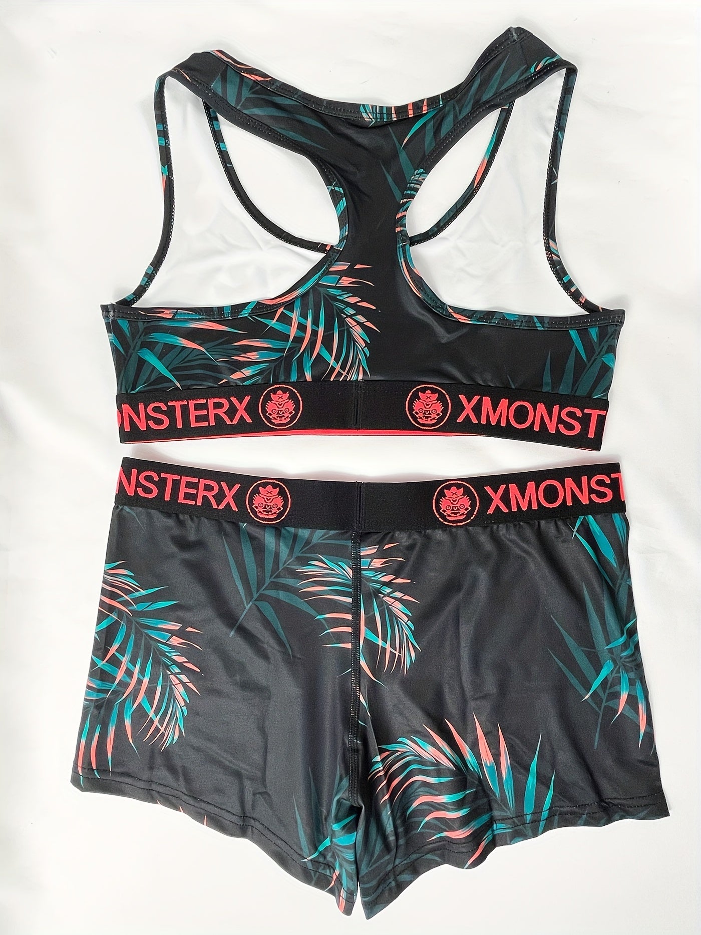Girls' Monster Graphic Top & Shorts Casual Outfits For Sports Gift