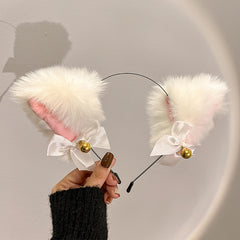 Cat Ears Headband Halloween Plush Fox Cat Ears Hair Hoop