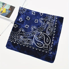 Tie Dye Paisley Print Bandana Unisex Square Scarf Handkerchief