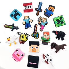 20pcs Cartoon PVC Pendant Set for Clogs Decoration