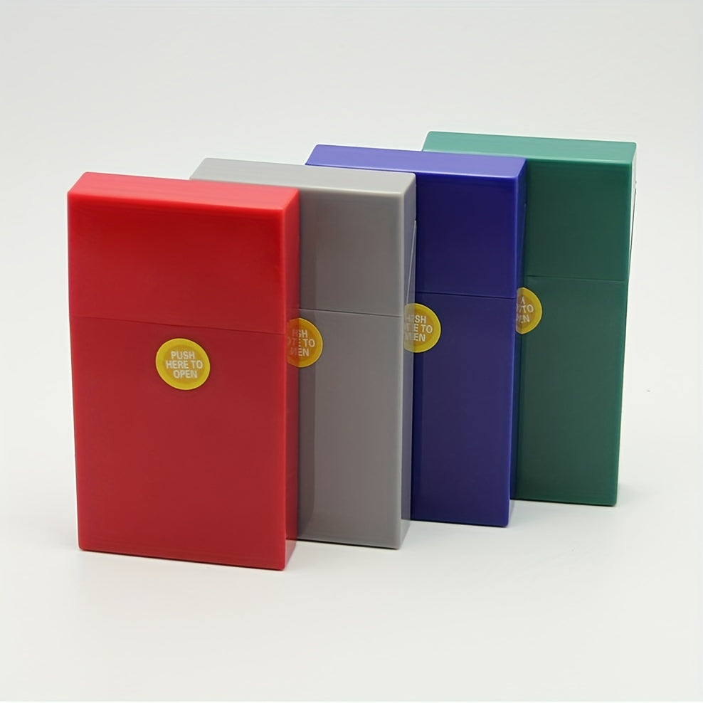 Plastic Automatic Open Cigarette Case Extended Slim 20pcs Cigarettes Storage