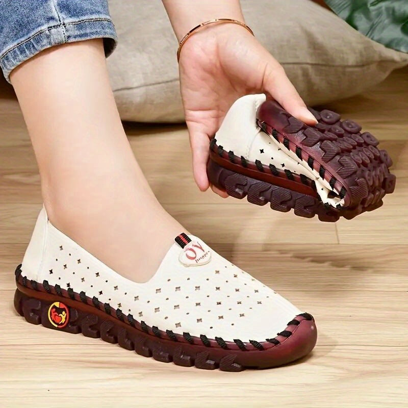 Women's Hollow Out Flat Slip On Shoes
