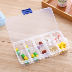 Plastic Transparent Storage Box 10 15 Grids Jewelry Box Organizer