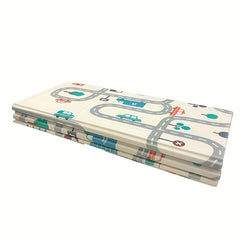 Double Sided Cartoon Crawl Mat for Kids - Easy to Clean