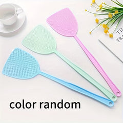 3pcs Manual Fly Mosquito Swatter Plastic Extended Handle Fly Killing Swatter
