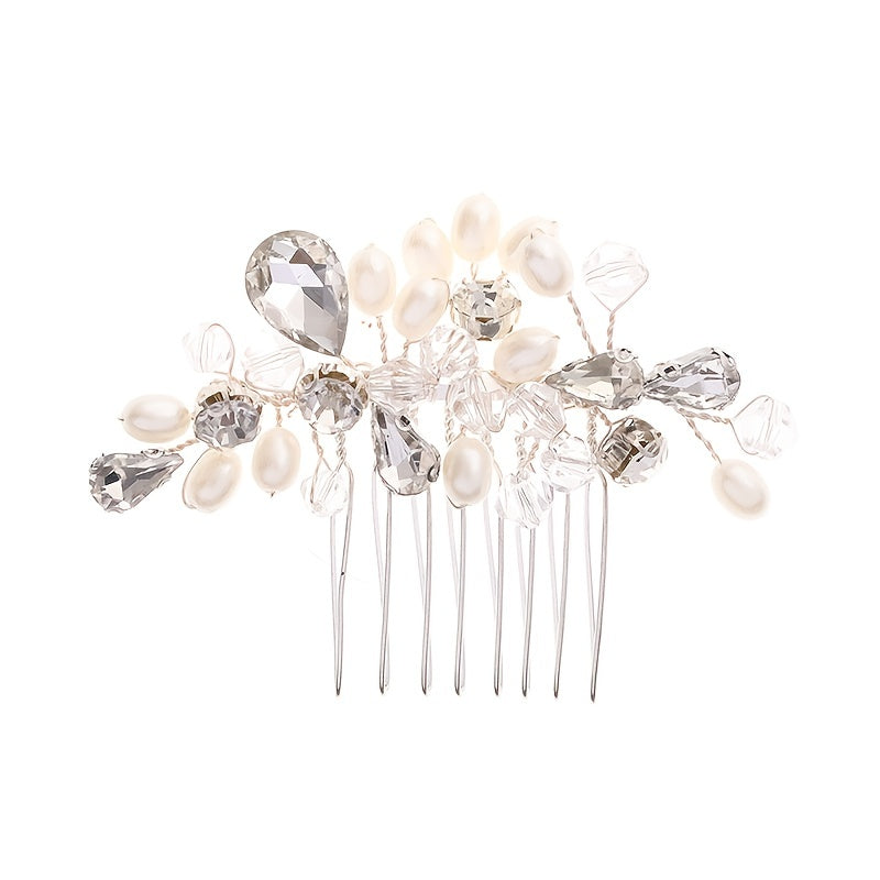 Crystal Bridal Hair Comb Rhinestone Wedding Headpiece