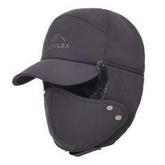 Winter Trooper Hat Waterproof Skiing Hat with Detachable Face Mask