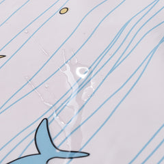Waterproof Fresh Small Fish Shower Curtain with Metal Grommets
