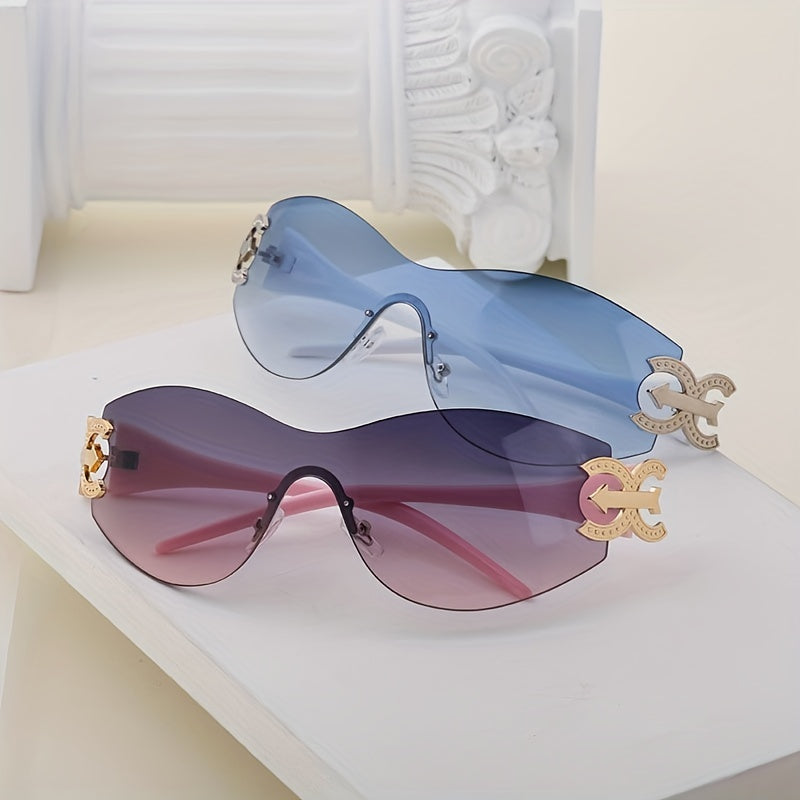 Y2K Gradient Sunglasses UV400 for Women Men