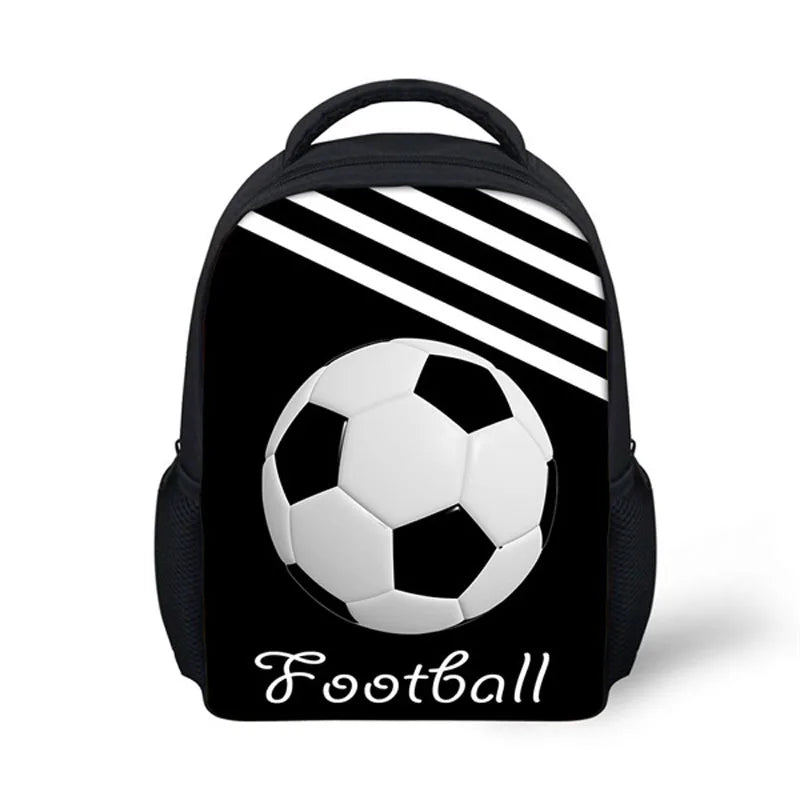 12Inch 3D Soccer Printed Kids Backpack