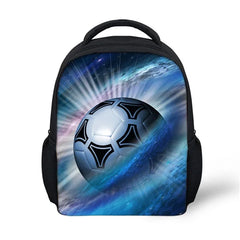 12Inch Soccer Printed Kids Backpack for School