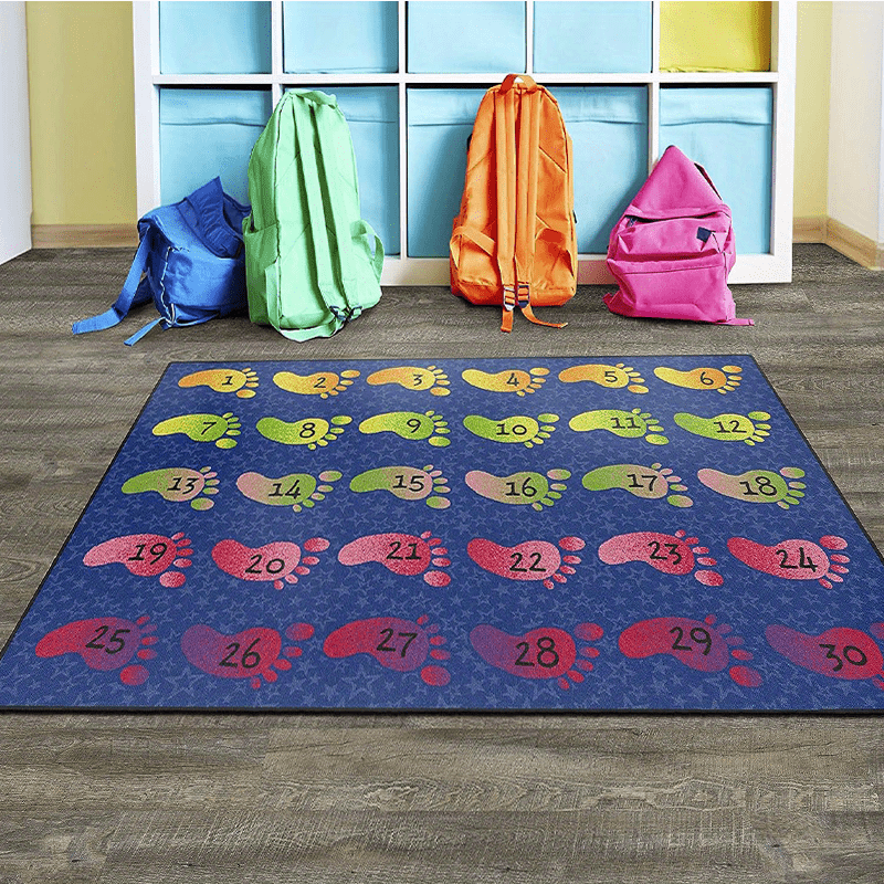 Digital Foot Game Pad Large Carpet Area Mat Non Slip Floor Mat