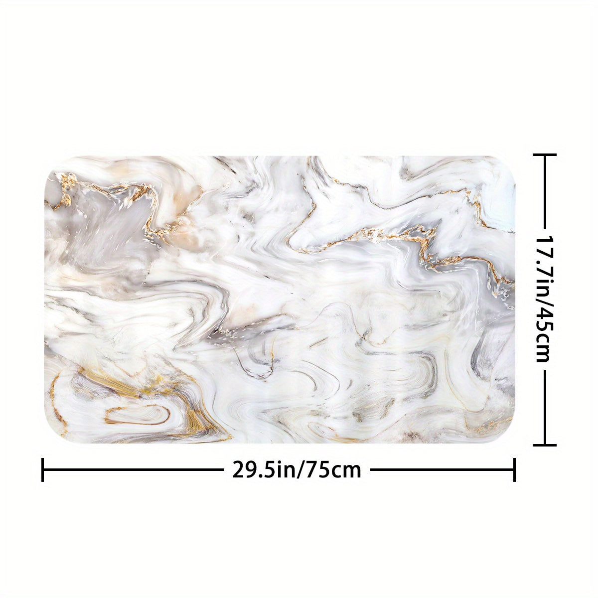 Waterproof Shower Curtain & Bathroom Rug Set with 12 Hooks