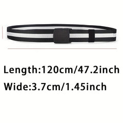 Men's Canvas Belt Plastic Buckle Metal Military Tactical Waist Belt