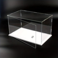 Transparent Display Box With Handle for Building Block Toy Doll Storage