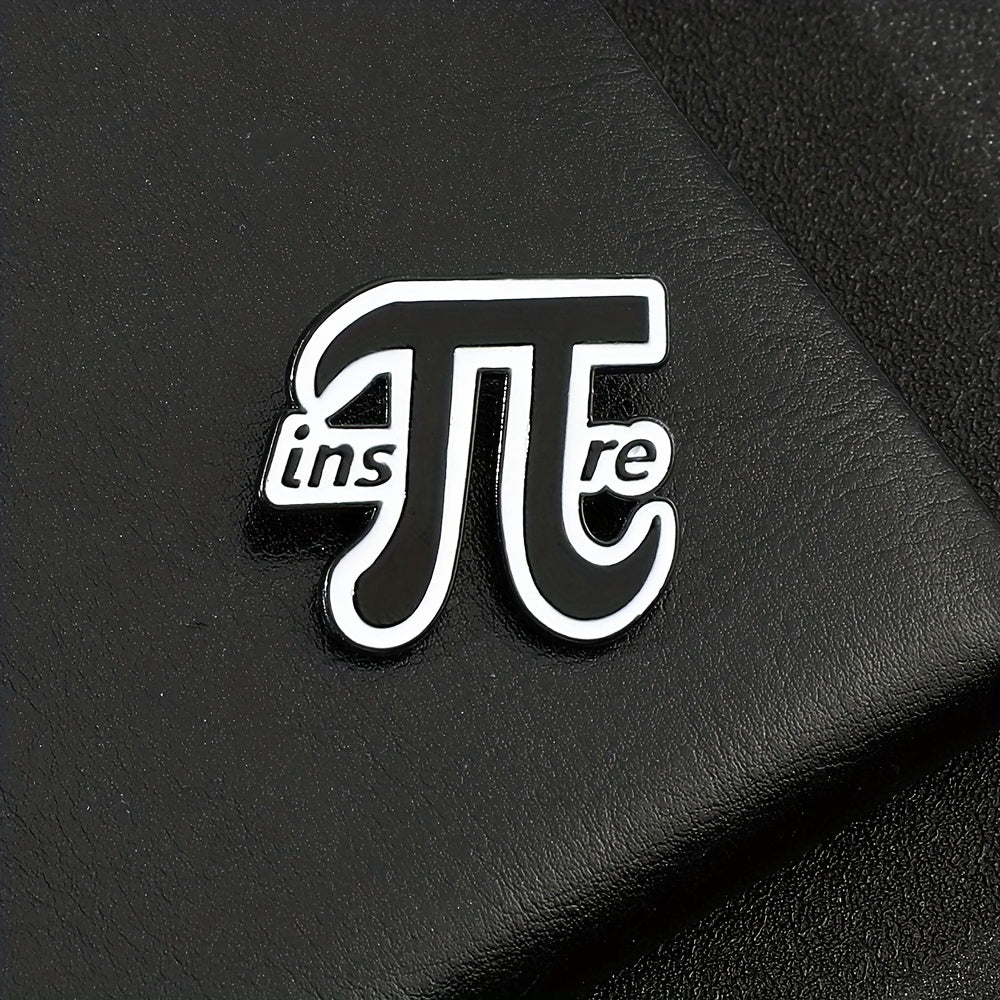 Creative Letter Metal Enamel Brooch Pin For Boys Men
