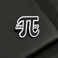 Creative Letter Metal Enamel Brooch Pin For Boys Men