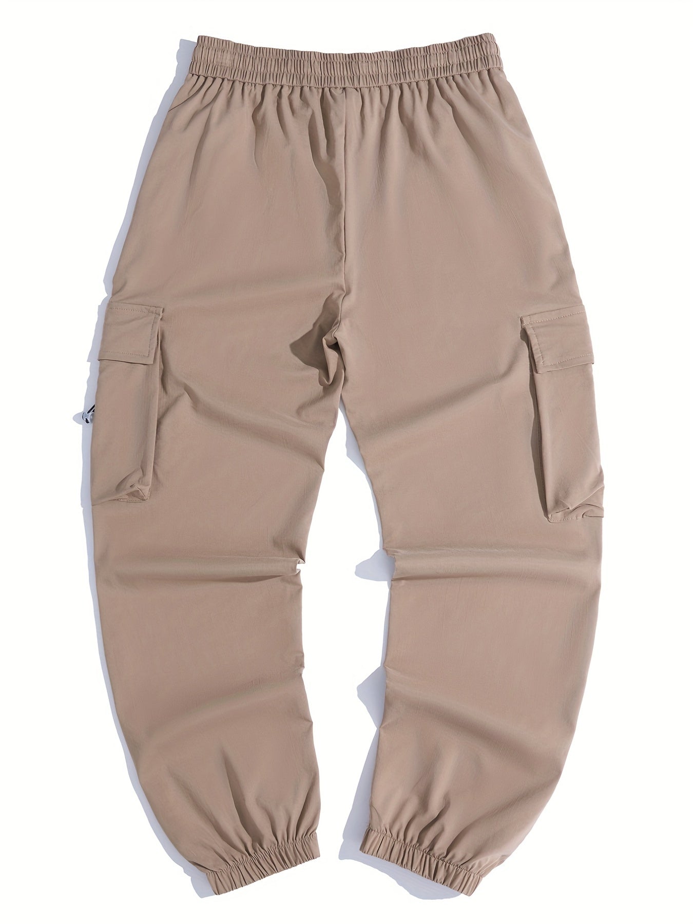 Dog Pocket Cotton Cargo Pants Men's Casual Drawstring Cargo Joggers