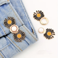 Daisy Waist Tightener Buckle Pants Adjustment Clip Jeans Skirts Collar Buttons