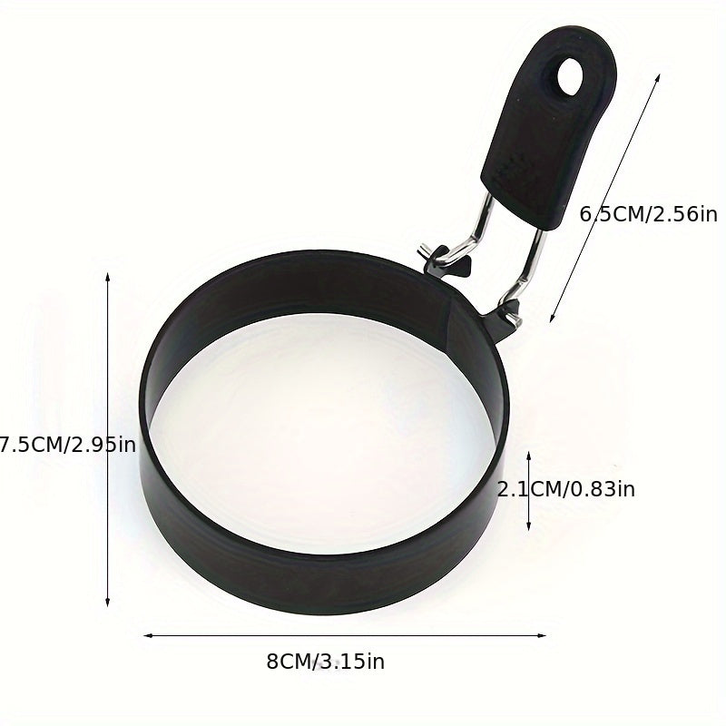 Stainless Steel Nonstick Egg Ring Set - Anti-Scalding Mold for Pancakes Cooking