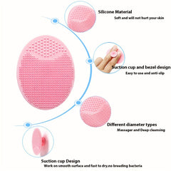 Silicone Face Scrubber 2 Pack Facial Cleansing Pad Exfoliator Face Brush