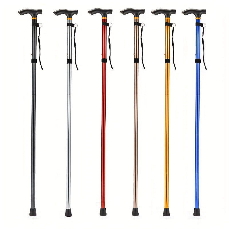 1pc Folding Aluminum Telescopic Trekking Pole Lightweight for Hiking
