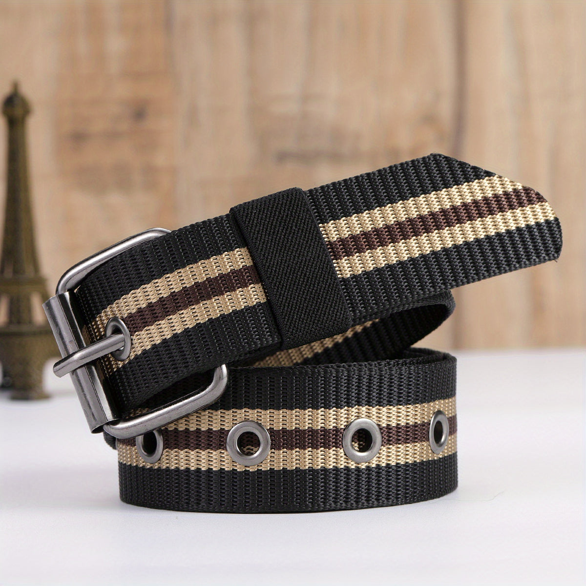 Adjustable Webbing Waist Belt Casual Canvas Belts For Men