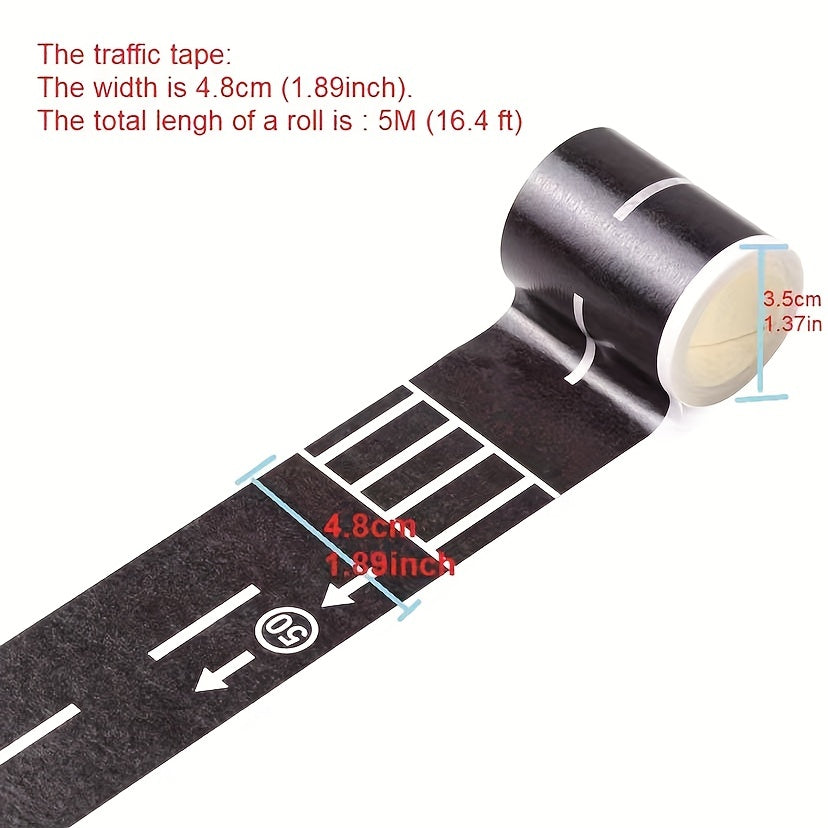 Railway Road and Paper Tape DIY Scrapbook Sticker Craft