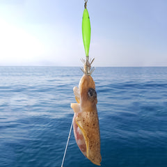 5pcs Luminous Squid Jig Bait with Squid Hook Fishing Tackle
