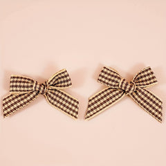 20Pcs Christmas Mini Plaid Ribbon Bow DIY Crafts Decorations