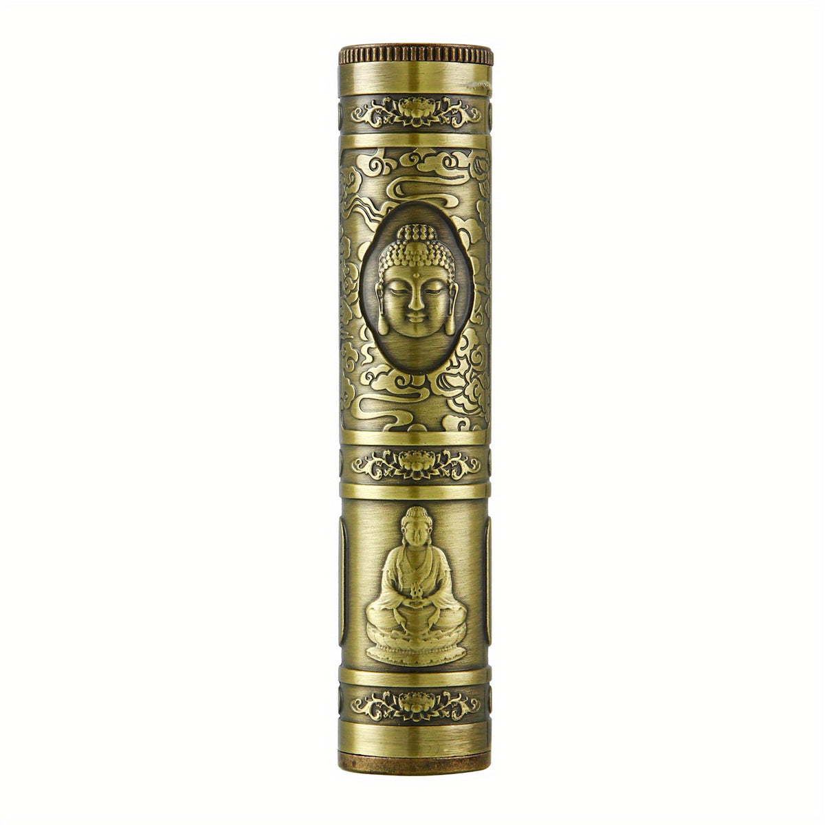 Portable Waterproof Metal Cigarette Case Buddha Dragon Skull Embossed