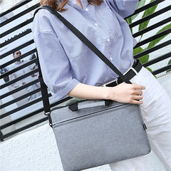 13 14 15 Inch Laptop Bag Portable Cover Sleeve Solid Laptop Shoulder Bag