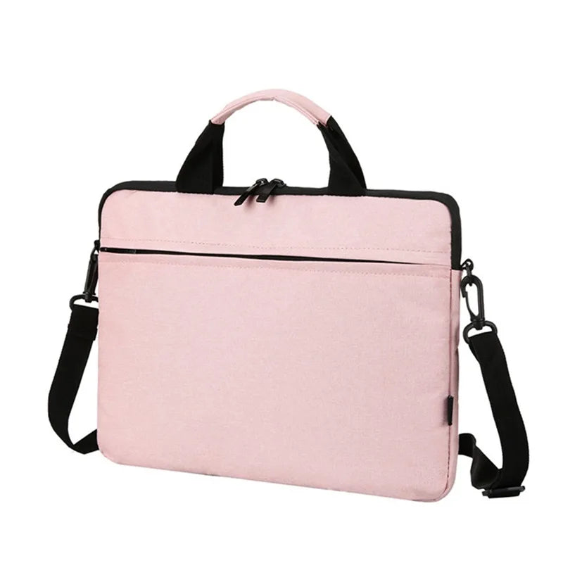 13 14 15 Inch Laptop Bag Portable Cover Sleeve Solid Laptop Shoulder Bag