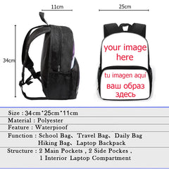 13 Inch Anime Chainsaw Man Kids Backpack Book Bag Schoolbags Gift